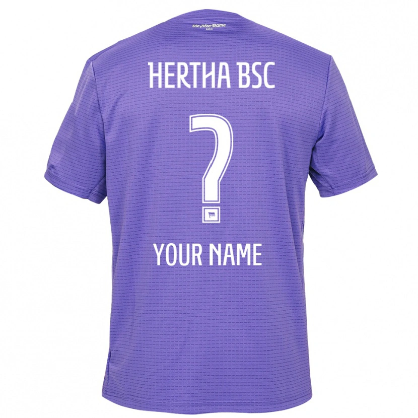 Danxen Kid Hertha BSC Purple White Goalkeeper Jersey 2025/26 T-Shirt