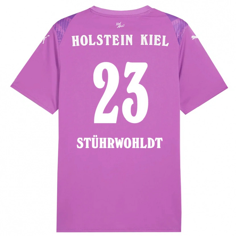 Danxen Kid Timon Stührwohldt #23 Purple White Goalkeeper Jersey 2025/26 T-Shirt