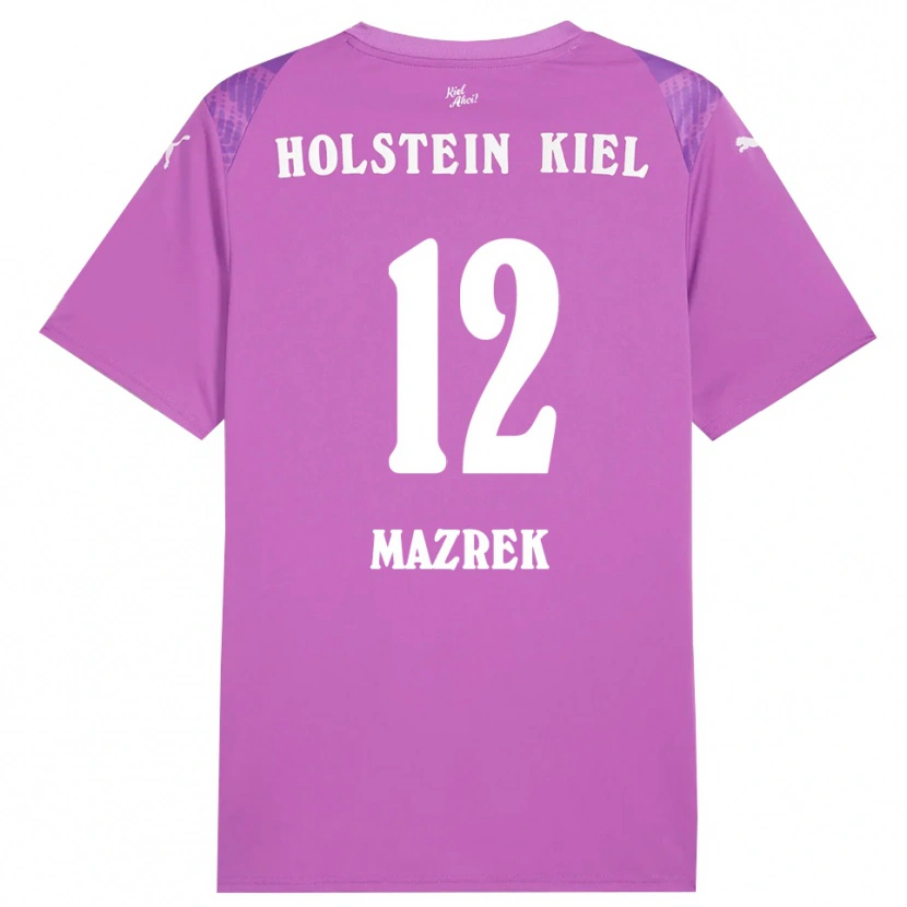 Danxen Kid Enis Mazrek #12 Purple White Goalkeeper Jersey 2025/26 T-Shirt