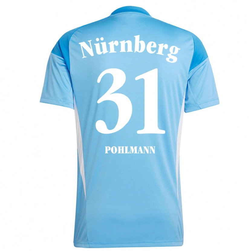 Danxen Kid Lennart Pohlmann #31 Sky Blue White Goalkeeper Jersey 2025/26 T-Shirt