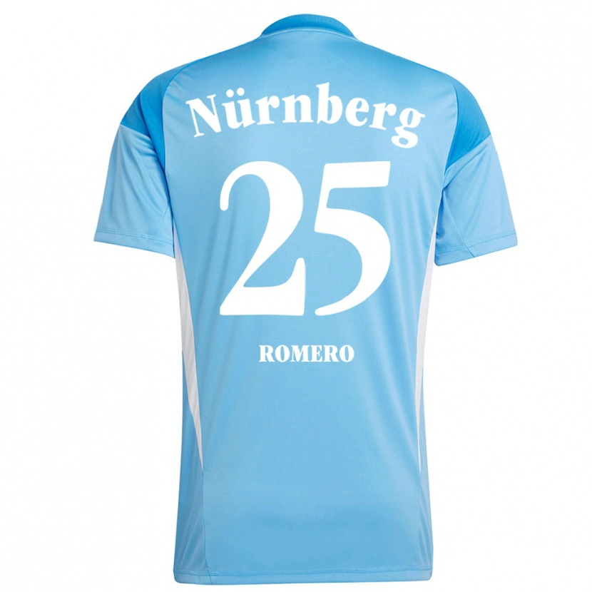 Danxen Kid Lourdes Romero #25 Sky Blue White Goalkeeper Jersey 2025/26 T-Shirt