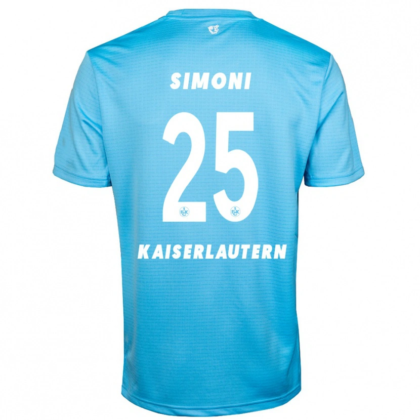 Danxen Kid Simon Simoni #25 Sky Blue White Goalkeeper Jersey 2025/26 T-Shirt