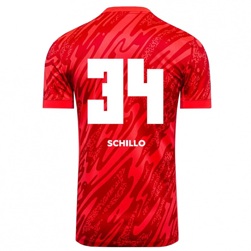 Danxen Kid Hannah Schillo #34 Red White Goalkeeper Jersey 2025/26 T-Shirt