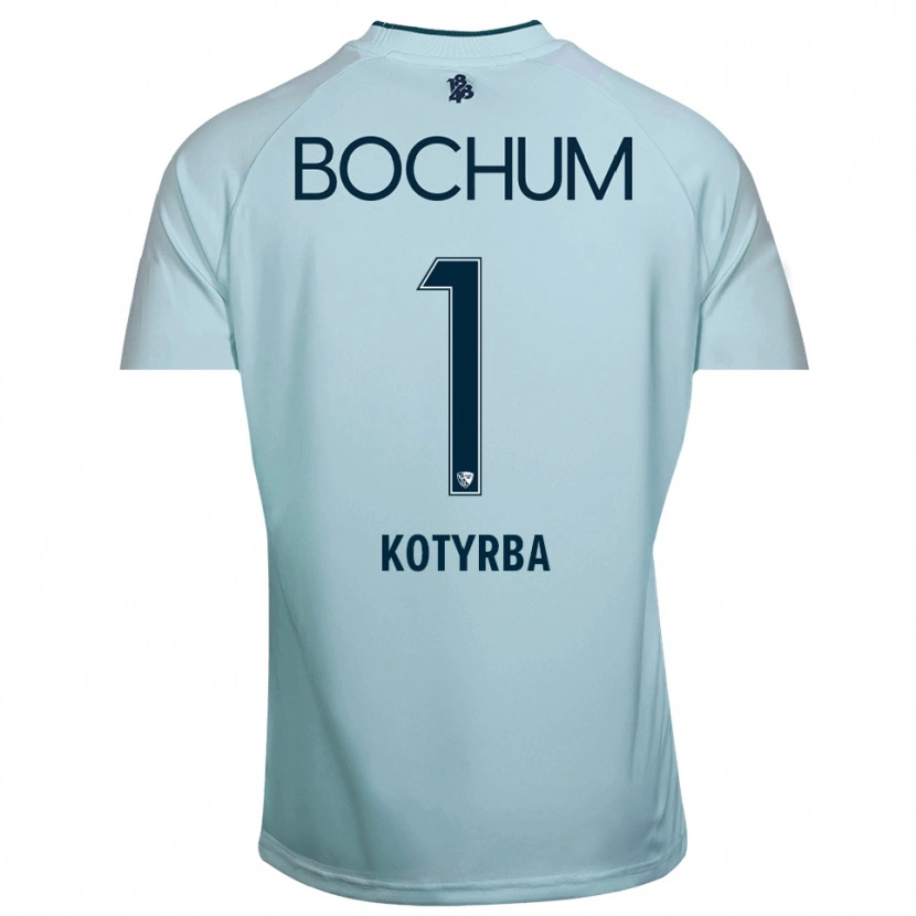Danxen Kid Finn Kotyrba #1 Cyan-Blue Goalkeeper Jersey 2025/26 T-Shirt