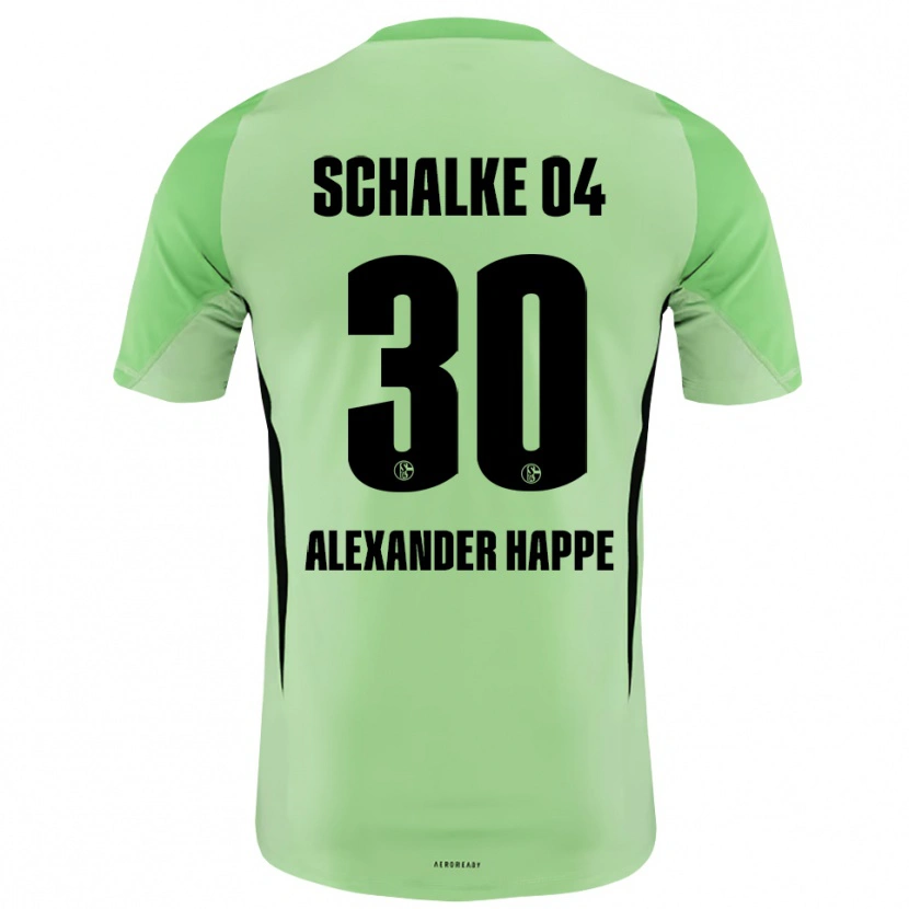 Danxen Kid Luca Alexander Happe #30 Light Green Black Goalkeeper Jersey 2025/26 T-Shirt