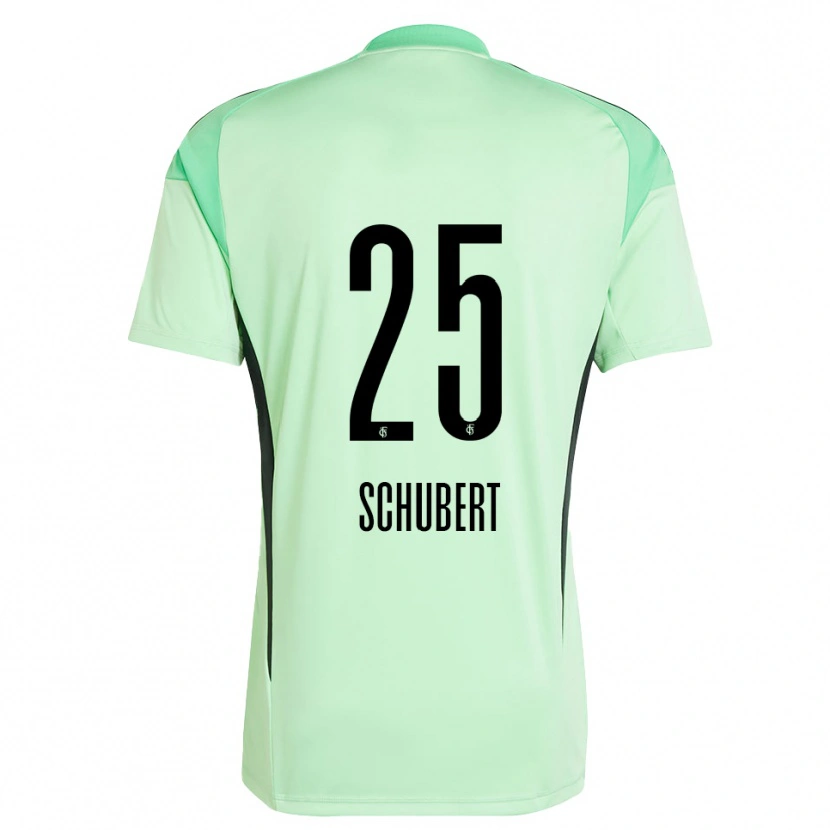 Danxen Kid Leonardo Schubert #25 Light Green Black Goalkeeper Jersey 2025/26 T-Shirt