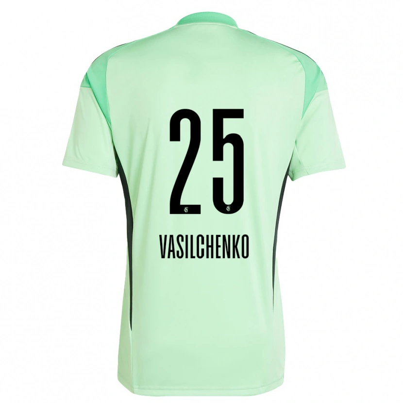 Danxen Kid Leonard Vasilchenko #25 Light Green Black Goalkeeper Jersey 2025/26 T-Shirt