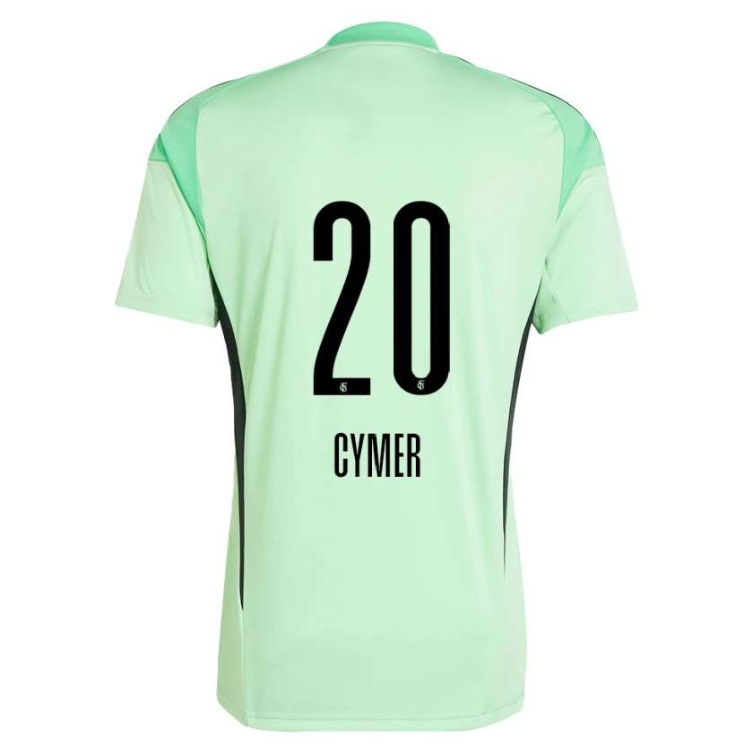 Danxen Kid Ricco Cymer #20 Light Green Black Goalkeeper Jersey 2025/26 T-Shirt