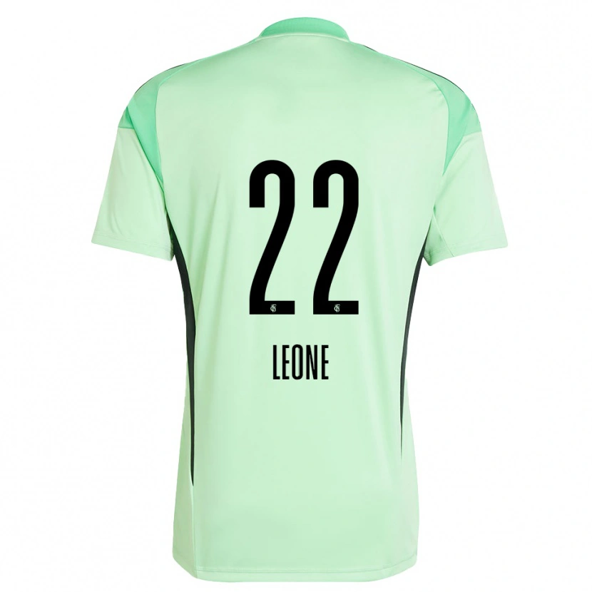 Danxen Kid Vincent Leone #22 Light Green Black Goalkeeper Jersey 2025/26 T-Shirt