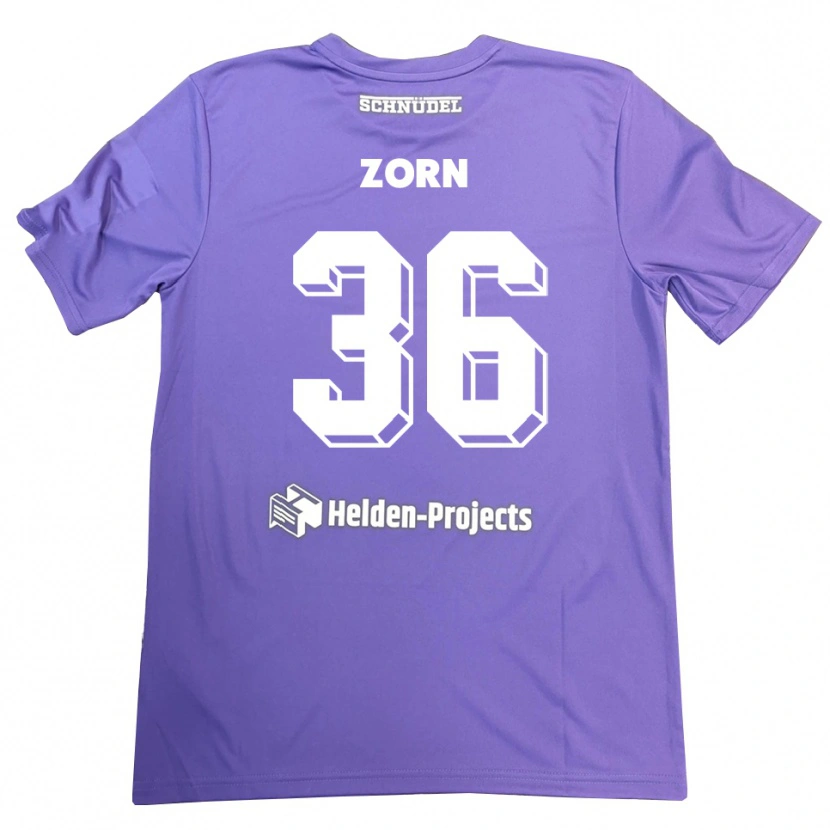 Danxen Kid Emil Zorn #36 Purple White Goalkeeper Jersey 2025/26 T-Shirt