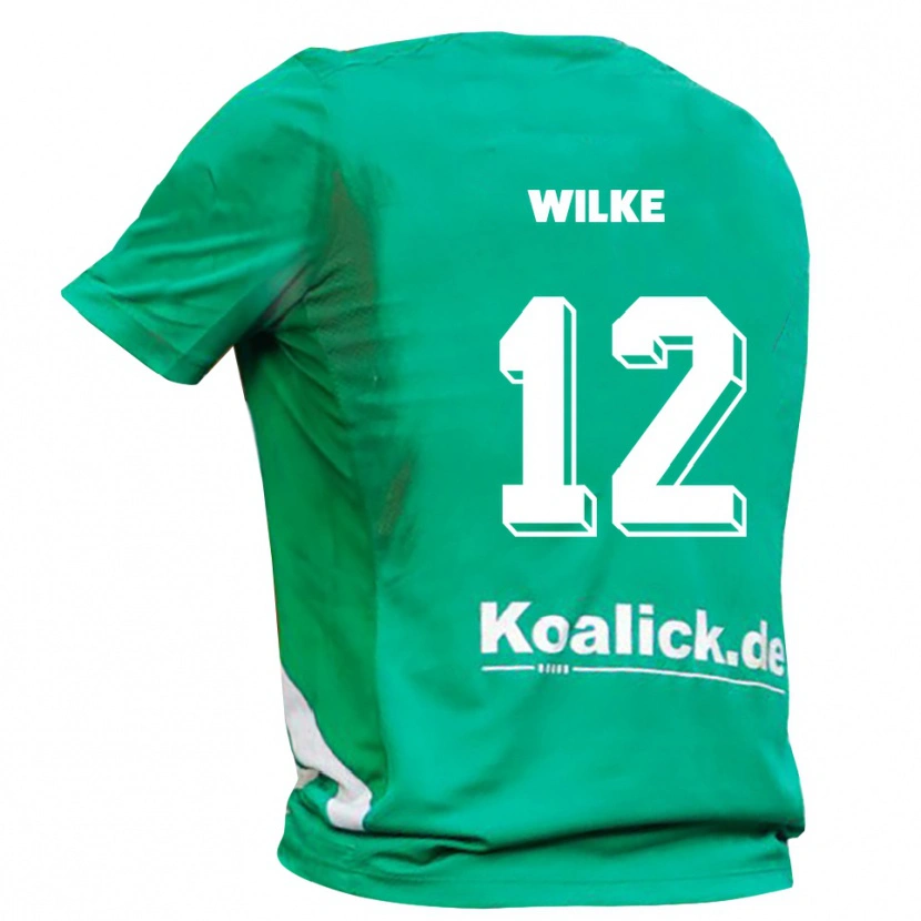 Danxen Kid Malte Wilke #12 Green White Goalkeeper Jersey 2025/26 T-Shirt