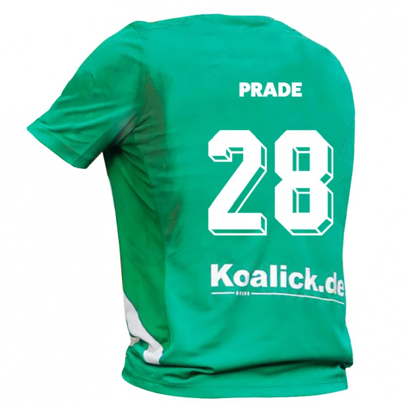 Danxen Kid Adrian Prade #28 Green White Goalkeeper Jersey 2025/26 T-Shirt