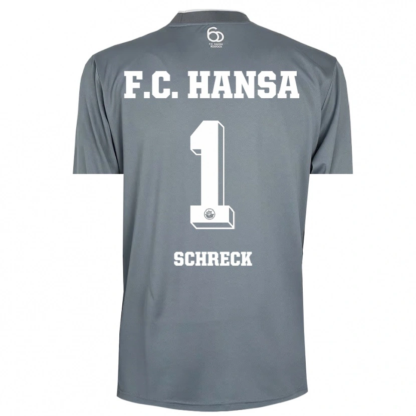 Danxen Kid Til Schreck #1 Light Gray White Goalkeeper Jersey 2025/26 T-Shirt