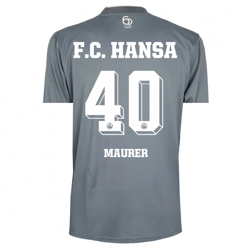 Danxen Kid Erik Maurer #40 Light Gray White Goalkeeper Jersey 2025/26 T-Shirt