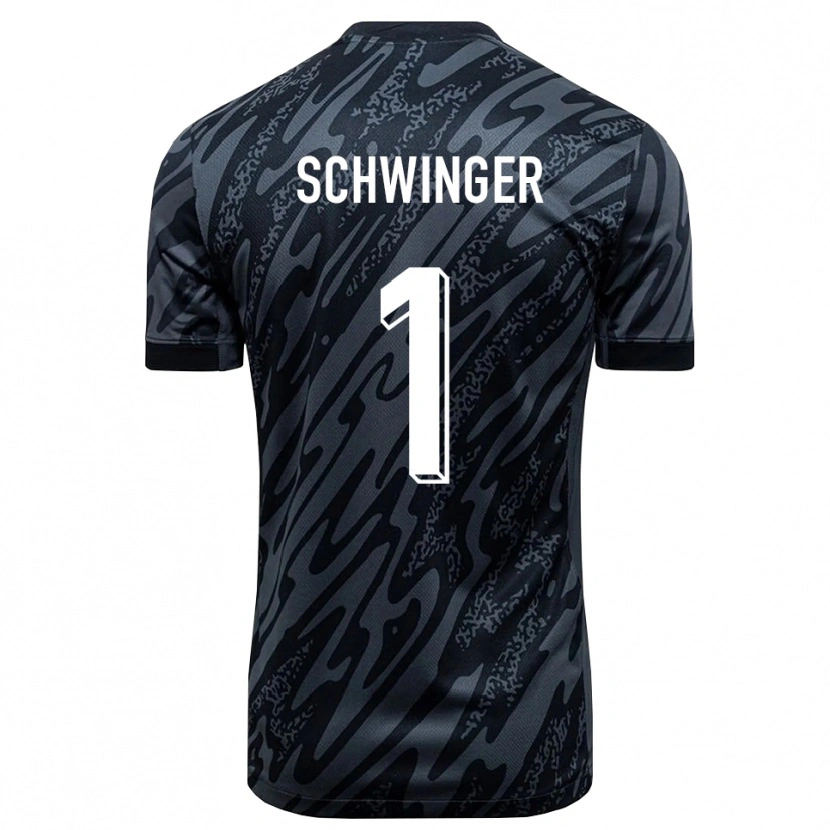 Danxen Kid Holm Schwinger #1 Black Gray Goalkeeper Jersey 2025/26 T-Shirt