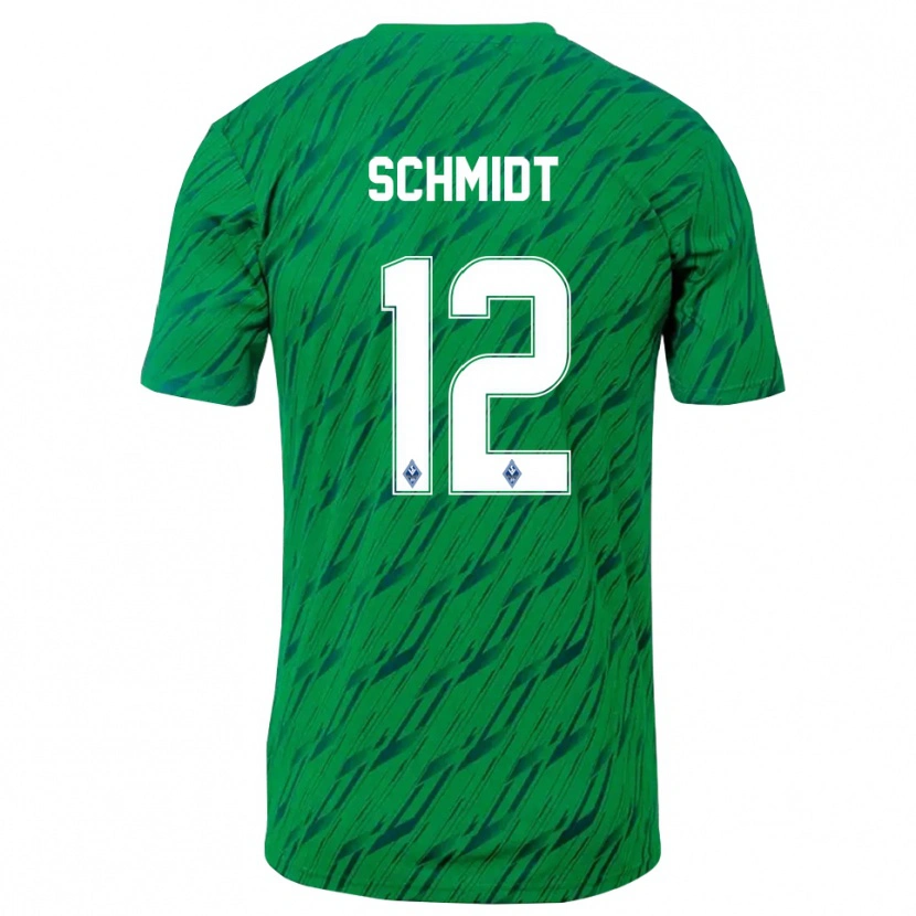 Danxen Kid Niclas Schmidt #12 Green White Goalkeeper Jersey 2025/26 T-Shirt