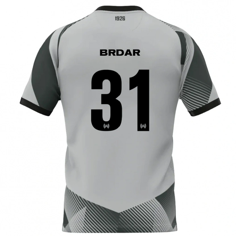 Danxen Kid Noah Brdar #31 Light Gray White Goalkeeper Jersey 2025/26 T-Shirt