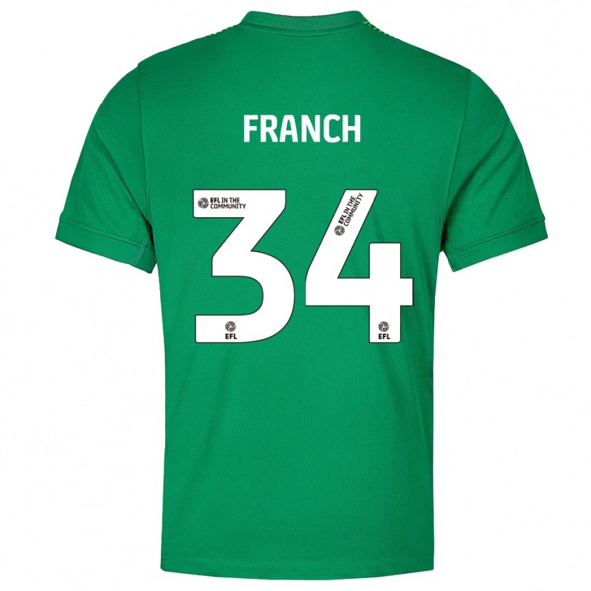 Danxen Kid Adrianna Franch #34 Green White Goalkeeper Jersey 2025/26 T-Shirt