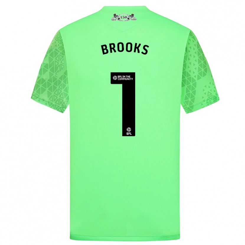 Danxen Kid Alexandra Brooks #1 Fluorescent Green Goalkeeper Jersey 2025/26 T-Shirt