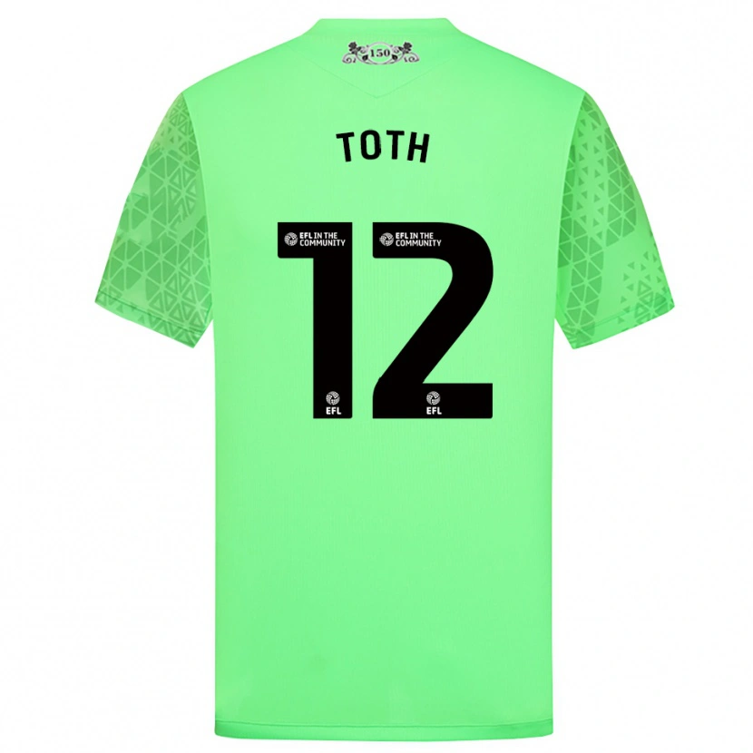 Danxen Kid Balázs Tóth #12 Fluorescent Green Goalkeeper Jersey 2025/26 T-Shirt