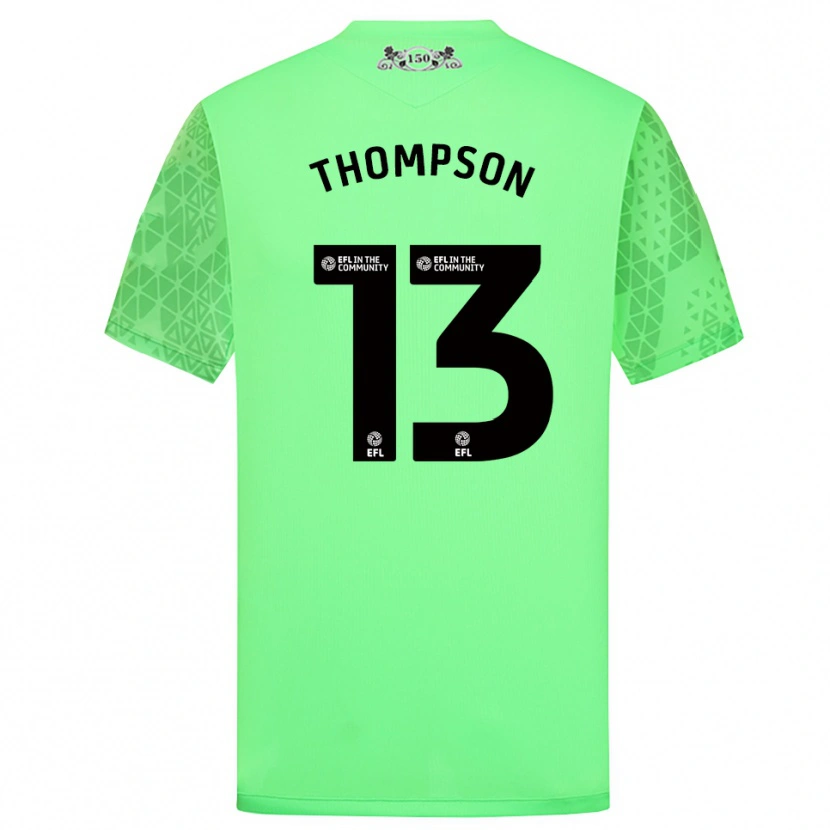 Danxen Kid Luke Thompson #13 Fluorescent Green Goalkeeper Jersey 2025/26 T-Shirt