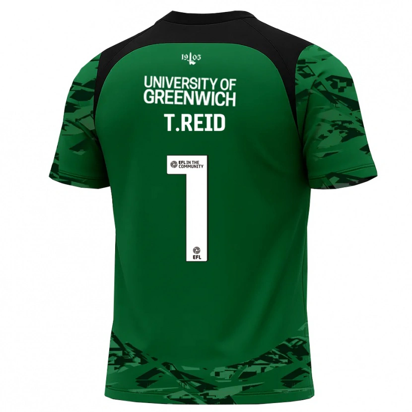 Danxen Kid Tommy Reid #1 Green Black Goalkeeper Jersey 2025/26 T-Shirt