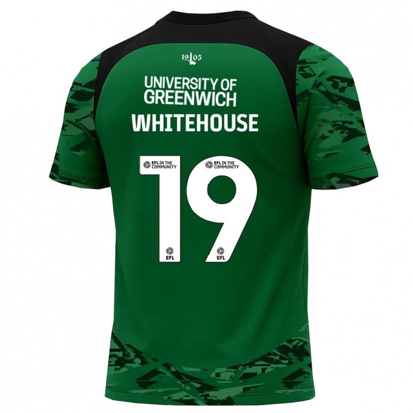 Danxen Kid Sophie Whitehouse #19 Green Black Goalkeeper Jersey 2025/26 T-Shirt