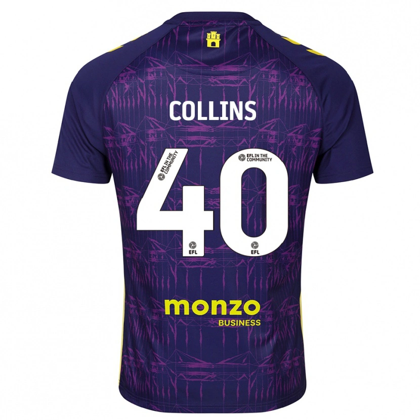 Danxen Kid Brad Collins #40 Purple Yellow Goalkeeper Jersey 2025/26 T-Shirt