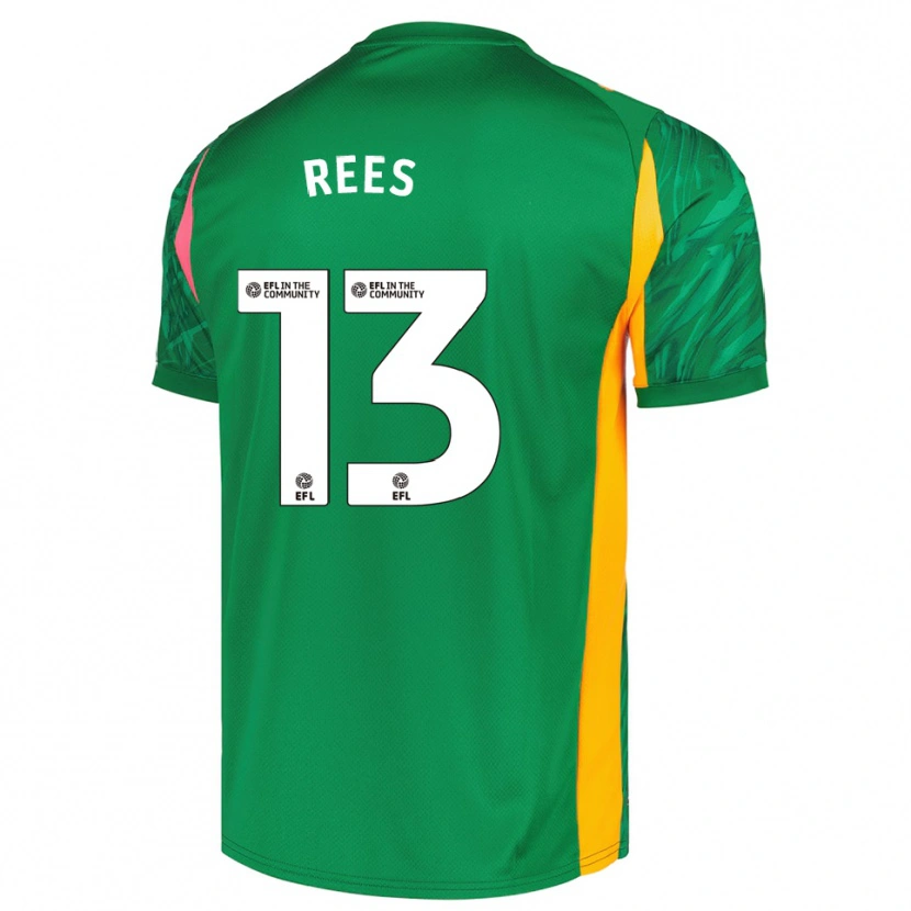 Danxen Kid Harvey Rees #13 Green Pink Goalkeeper Jersey 2025/26 T-Shirt