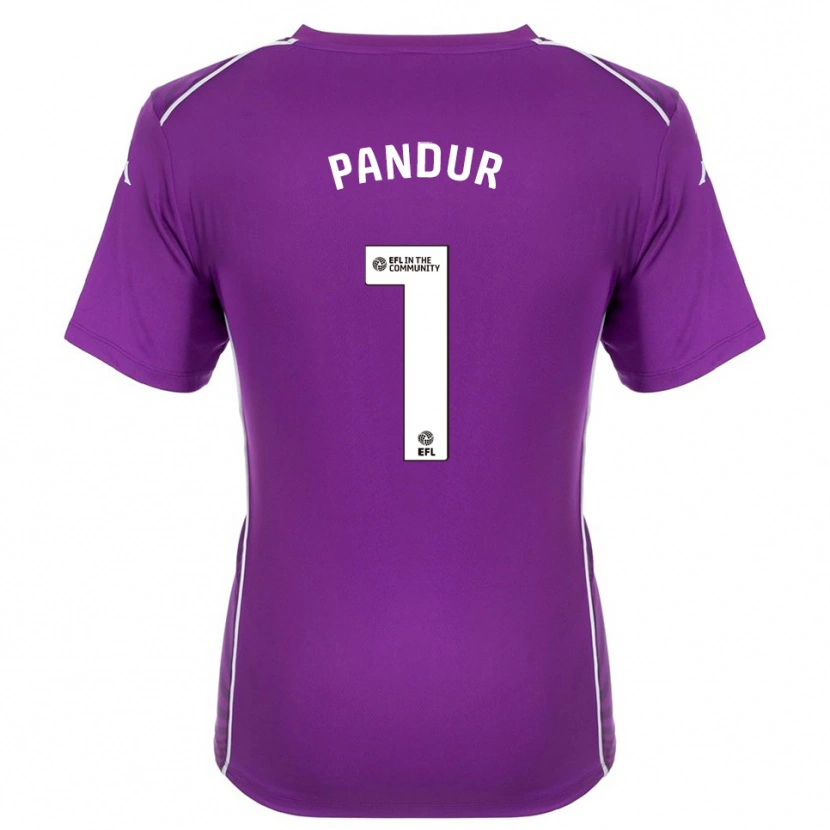 Danxen Kid Ivor Pandur #1 Purple White Goalkeeper Jersey 2025/26 T-Shirt