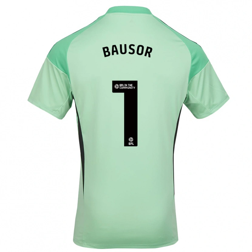 Danxen Kid Stevie Bausor #1 Light Green Black Goalkeeper Jersey 2025/26 T-Shirt