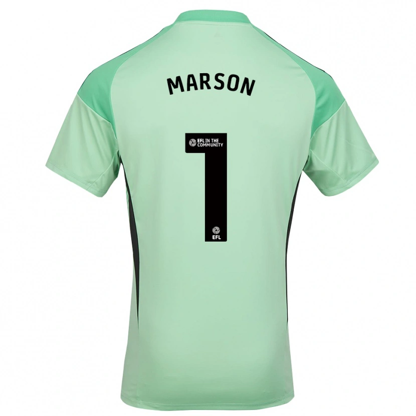 Danxen Kid Freddie Marson #1 Light Green Black Goalkeeper Jersey 2025/26 T-Shirt