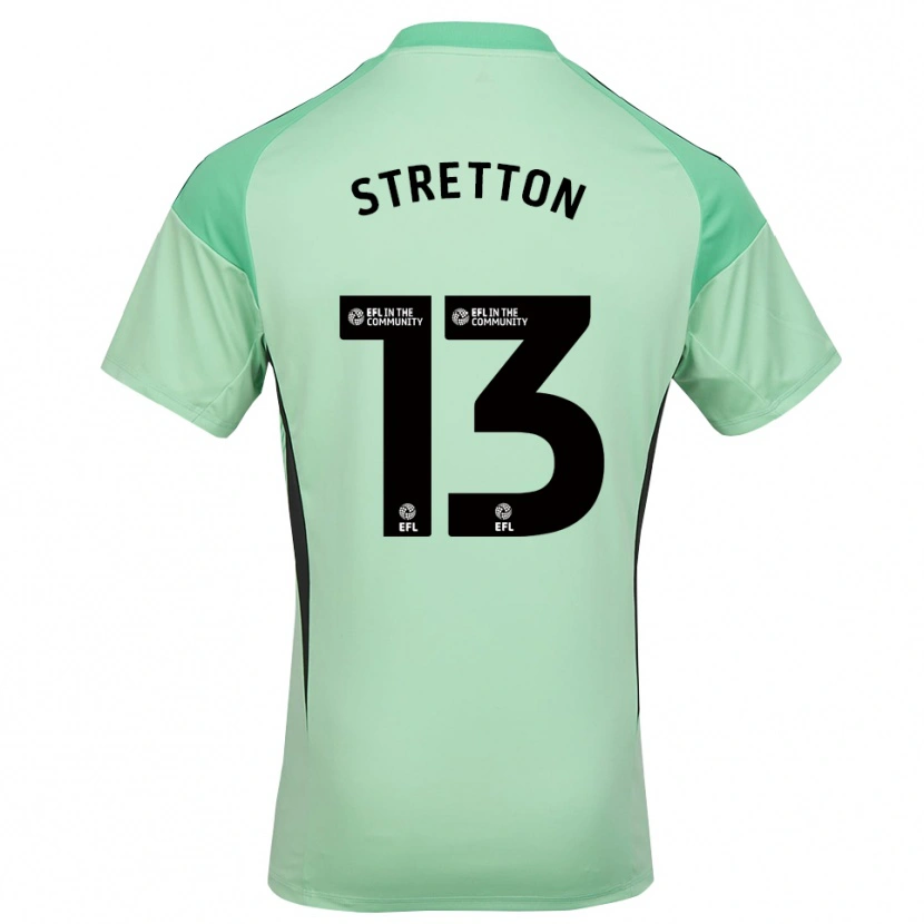 Danxen Kid Leo Stretton #13 Light Green Black Goalkeeper Jersey 2025/26 T-Shirt