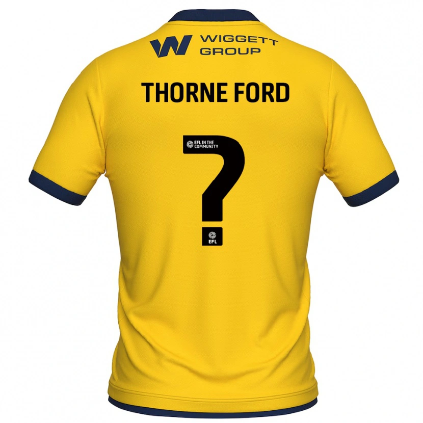 Danxen Kid Evie Thorne Ford #0 Yellow Black Goalkeeper Jersey 2025/26 T-Shirt