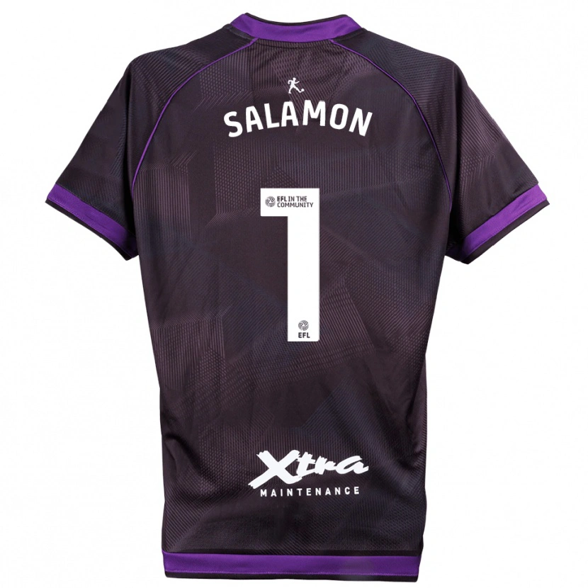 Danxen Kid Matteo Salamon #1 Purple White Goalkeeper Jersey 2025/26 T-Shirt