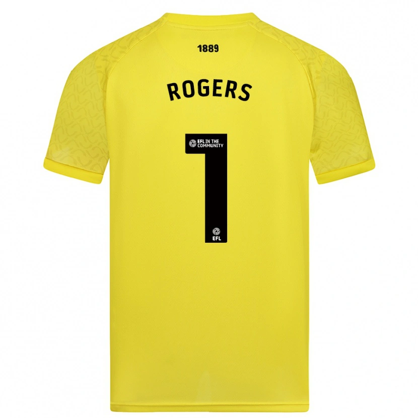 Danxen Kid Sian Rogers #1 Yellow Black Goalkeeper Jersey 2025/26 T-Shirt
