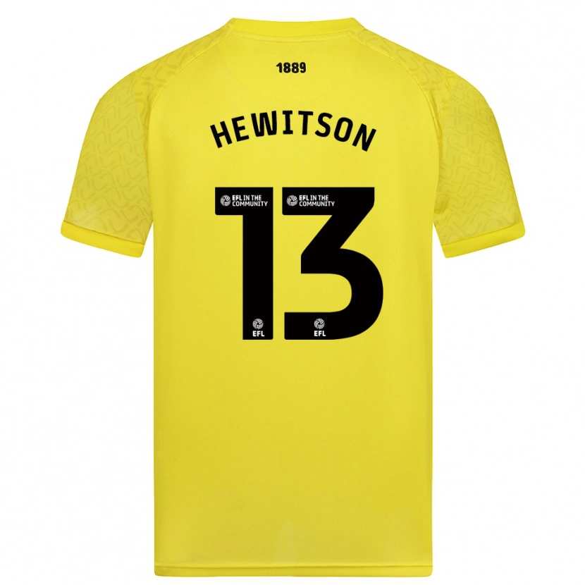 Danxen Kid Coby Hewitson #13 Yellow Black Goalkeeper Jersey 2025/26 T-Shirt