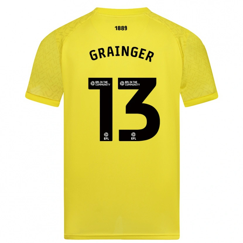Danxen Kid Benjamin Grainger #13 Yellow Black Goalkeeper Jersey 2025/26 T-Shirt