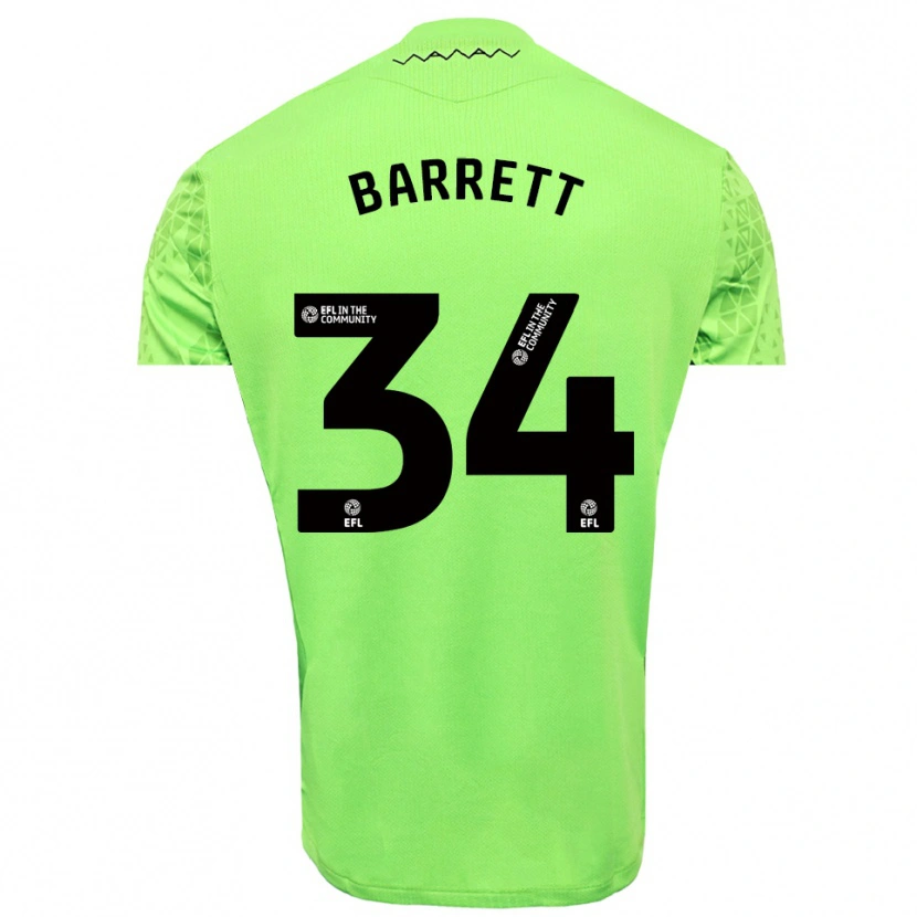 Danxen Kid Killian Barrett #34 Lime Black Goalkeeper Jersey 2025/26 T-Shirt