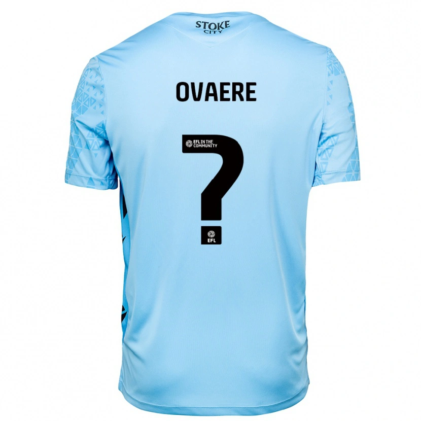 Danxen Kid Hayden Ovaere #0 Sky Blue Black Goalkeeper Jersey 2025/26 T-Shirt