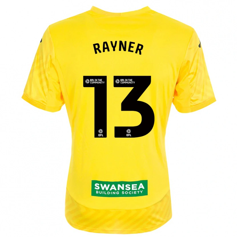 Danxen Kid Opal Rayner #13 Yellow Black Goalkeeper Jersey 2025/26 T-Shirt
