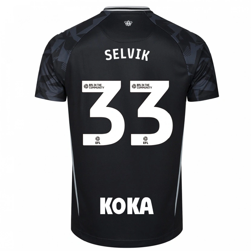 Danxen Kid Egil Selvik #33 Black Blue Goalkeeper Jersey 2025/26 T-Shirt