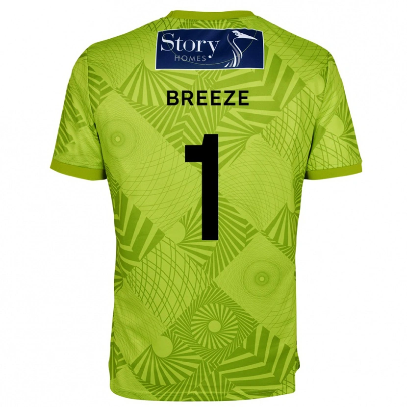 Danxen Kid Gabriel Breeze #1 Yellow Green Goalkeeper Jersey 2025/26 T-Shirt