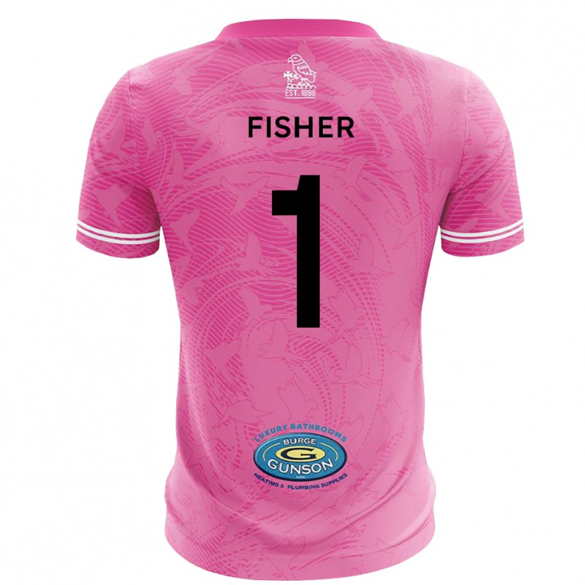 Danxen Kid Tobias Fisher #1 Pink White Goalkeeper Jersey 2025/26 T-Shirt