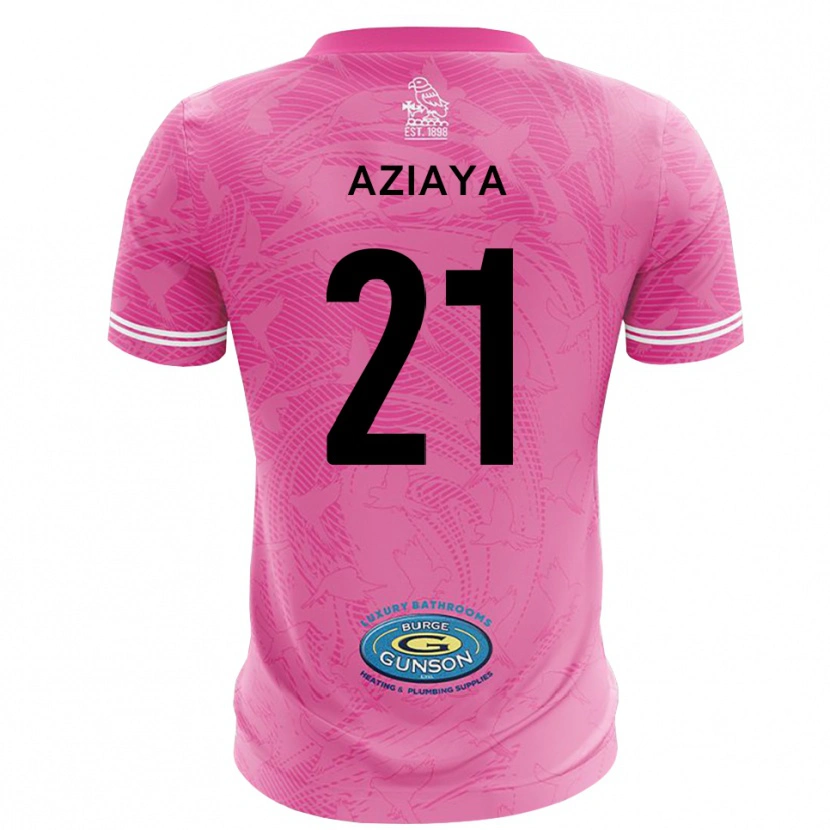 Danxen Kid David Aziaya #21 Pink White Goalkeeper Jersey 2025/26 T-Shirt