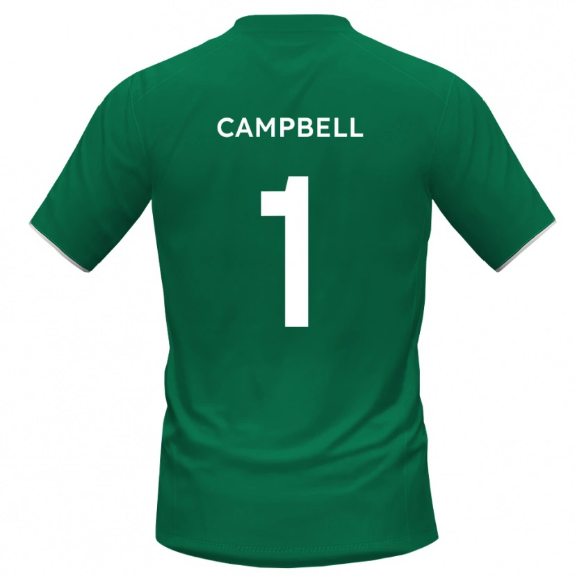 Danxen Kid Maison Campbell #1 Green White Goalkeeper Jersey 2025/26 T-Shirt