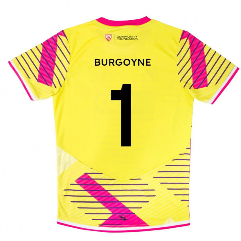 Danxen Kid Harry Burgoyne #1 Yellow Pink Goalkeeper Jersey 2025/26 T-Shirt