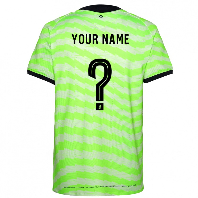 Danxen Kid AS Nancy Lorraine Neon Green Goalkeeper Jersey 2025/26 T-Shirt