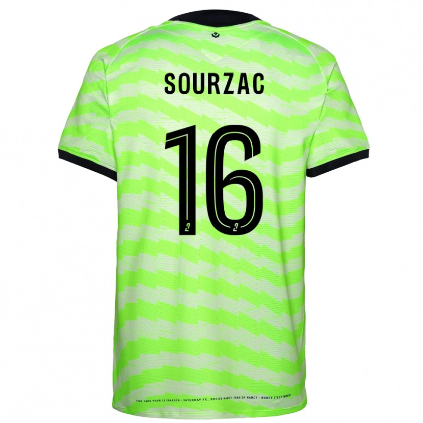 Danxen Kid Martin Sourzac #16 Neon Green Goalkeeper Jersey 2025/26 T-Shirt
