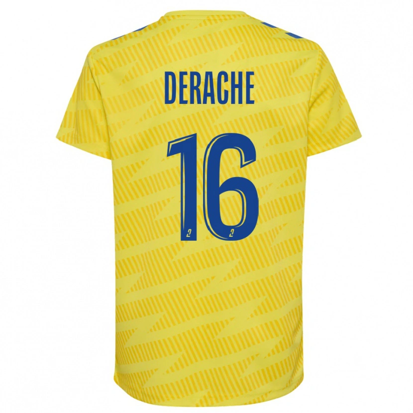 Danxen Kid Joseph Derache #16 Yellow Blue Goalkeeper Jersey 2025/26 T-Shirt